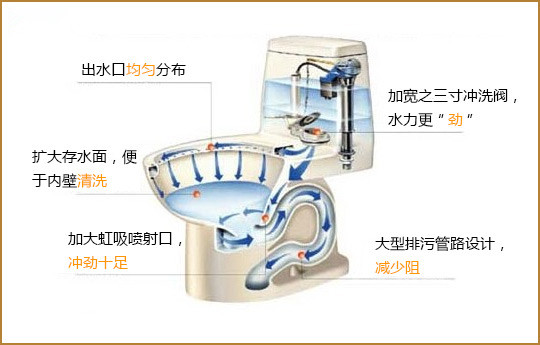 坐式马桶的结构图_马桶的结构图